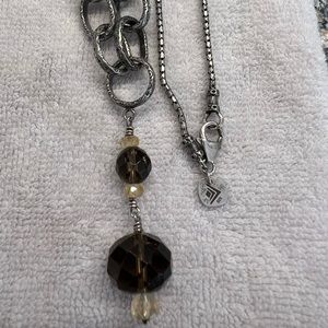 Silpada Smoky Quartz Sterling Silver Necklace